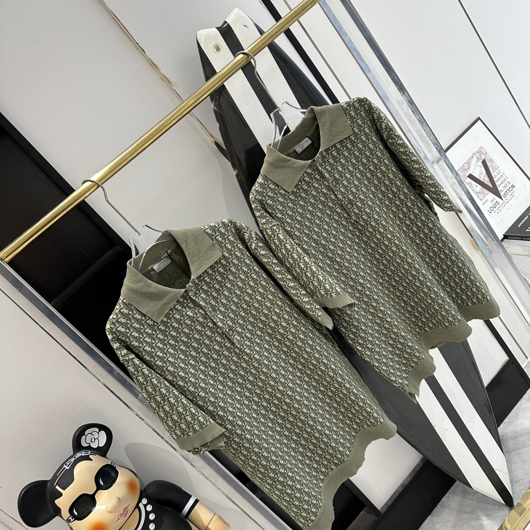 Dior Spring Polo Shirt - Unisex Knit Top, S-XL Sizes Available 3 i1710688795 3640 1
