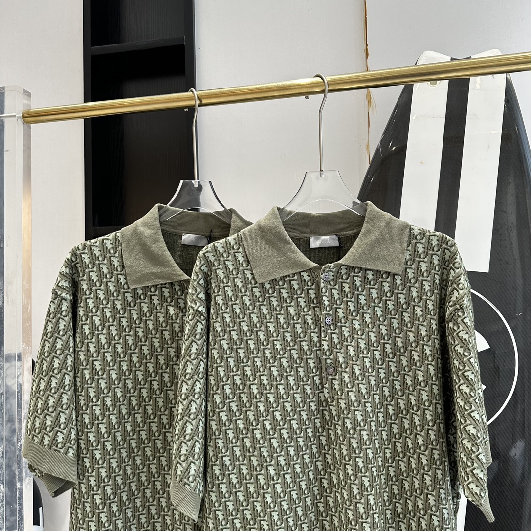 Dior Spring Polo Shirt - Unisex Knit Top, S-XL Sizes Available 5 i1710688795 4908 3