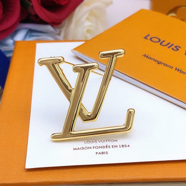 Replica Best Louis Vuitton Jewelry Brooch Yellow Brass