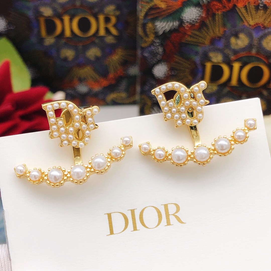 Dior Gioielleria Orecchino Giallo Con diamanti