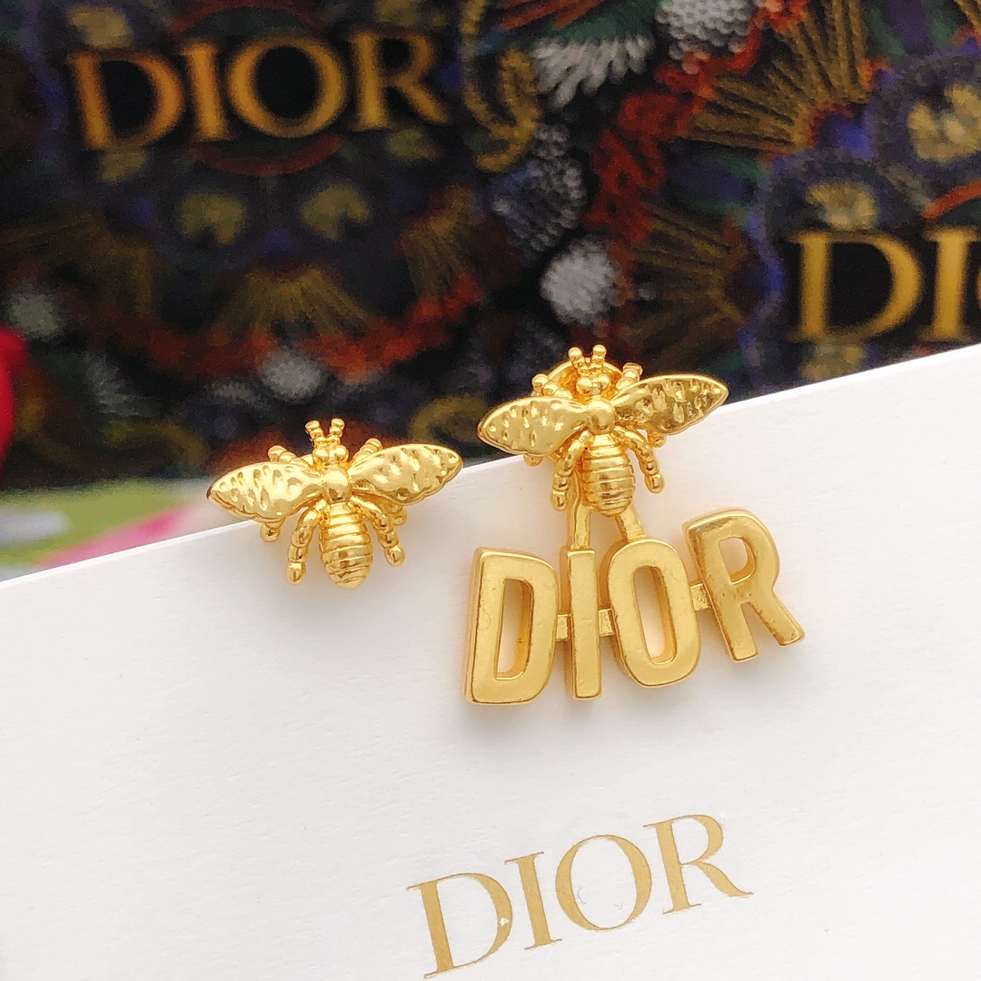 Dior Gioielleria Orecchino Giallo Ottone