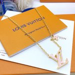Fashion Replica
 Louis Vuitton Jewelry Necklaces & Pendants Pink Yellow Brass