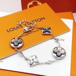 Louis Vuitton Jewelry Bracelet Silver Yellow Brass