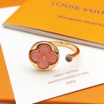 Louis Vuitton mirror quality
 Jewelry Ring- 2023 AAA Replica Customize
 Pink Yellow Brass