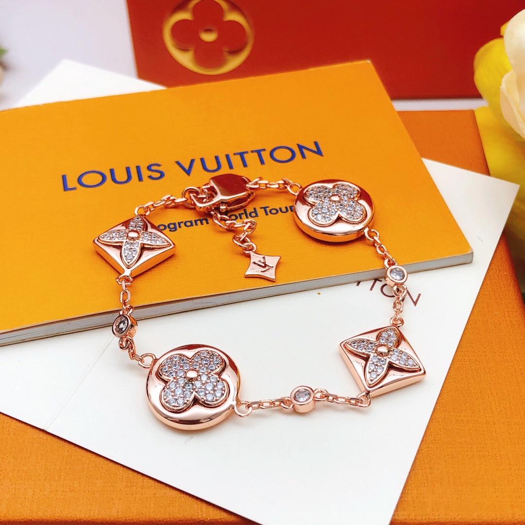 Louis Vuitton Sieraden Armbanden Replica van topontwerpers
 Goud Roos Roségoud Geel Messing