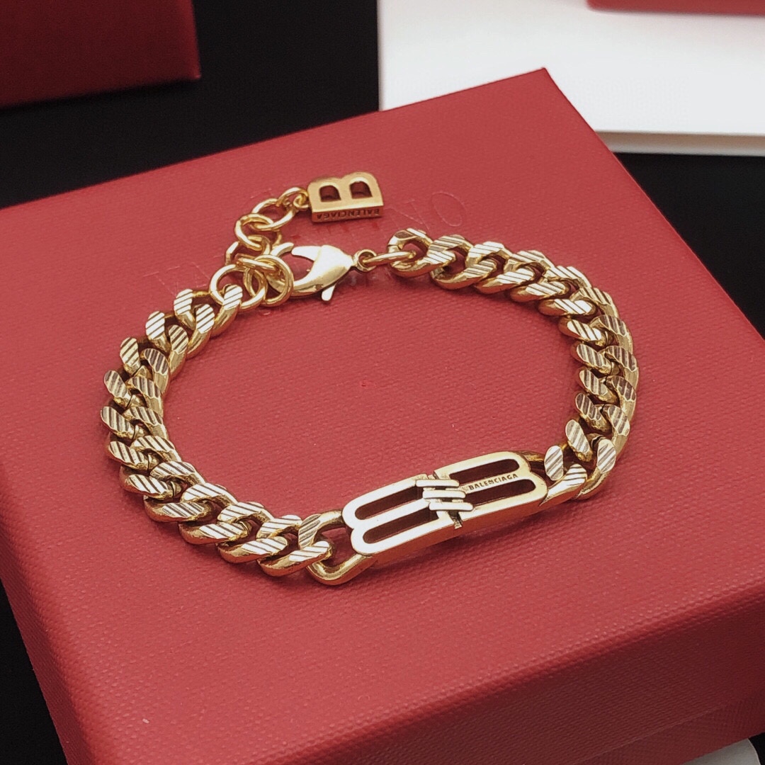 Balenciaga Jewelry Bracelet Yellow Brass