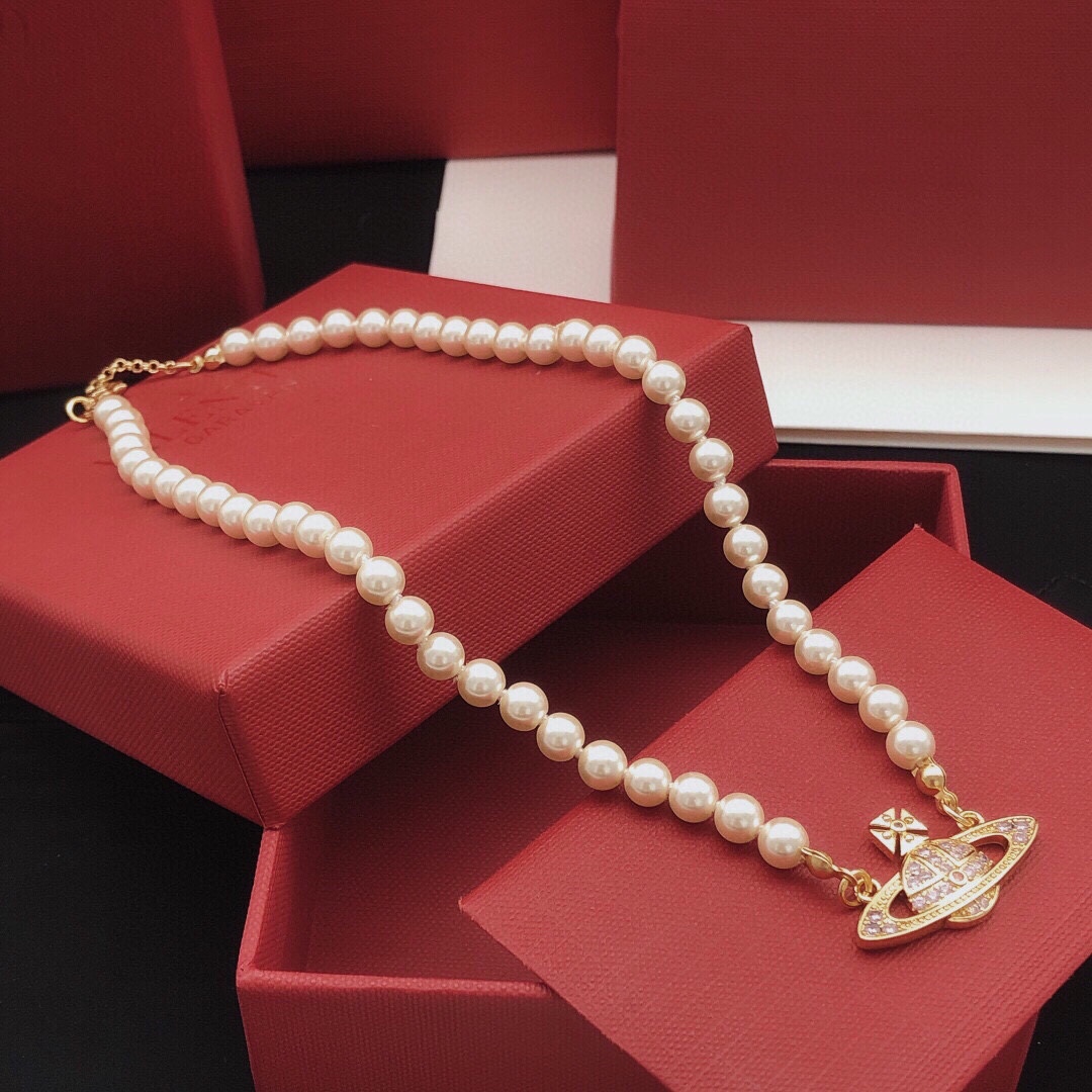 Vivienne Westwood Jewelry Necklaces & Pendants Yellow Brass