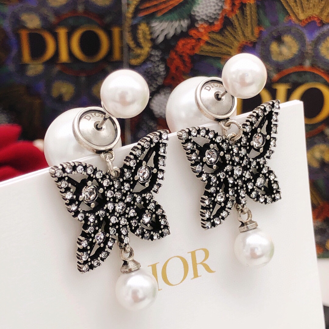 NO:104873,Number DED0541 [dio* latest butterfly earrings] consistent ZP brass material, jewelry quality, dior19860909编号DED0541【dio*最新款蝴蝶耳钉】一致ZP黄铜材质,饰品精品,dior,Jewelry