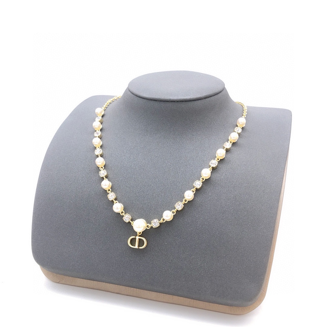 NO:105345,Number DXL0248 [dio* latest pearl necklace] consistent ZP brass material, jewelry quality, dior, necklace19860909编号DXL0248【dio*最新款珍珠项链】一致ZP黄铜材质,饰品精品,dior,necklace,Jewelry
