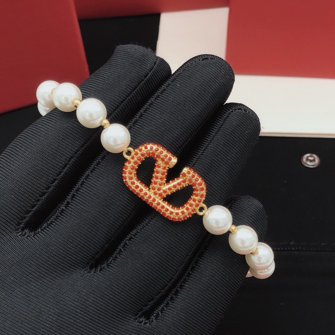 250, VSL 0019. ValenTi*o’s latest pearl bracelet red - 图片 4