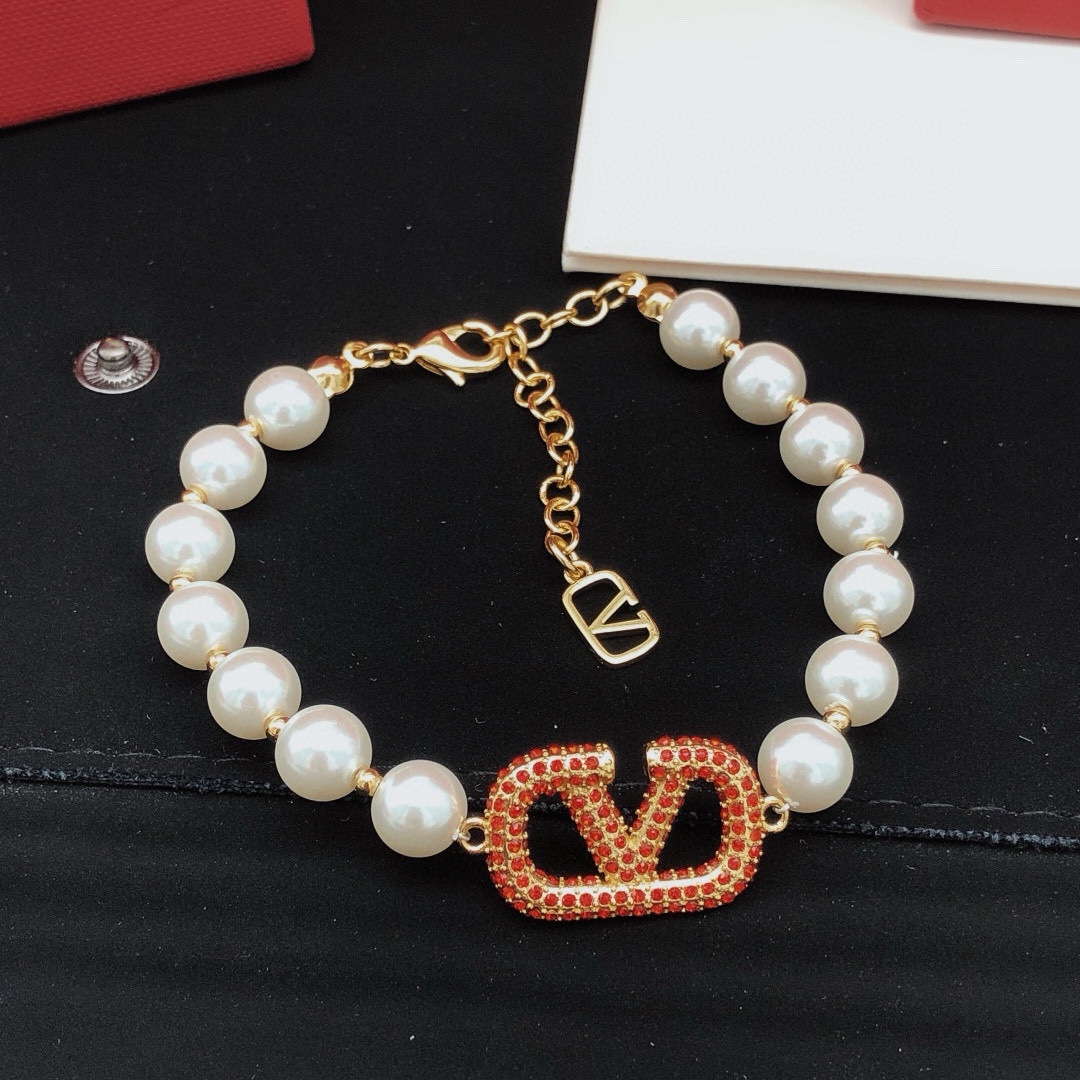 250, VSL 0019. ValenTi*o’s latest pearl bracelet red - 图片 2