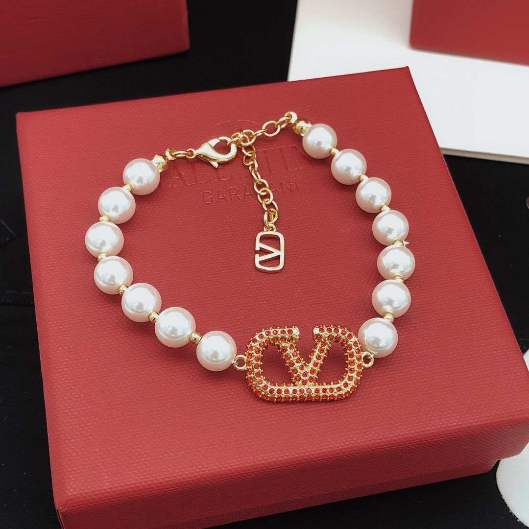 250, VSL 0019. ValenTi*o’s latest pearl bracelet red - 图片 6