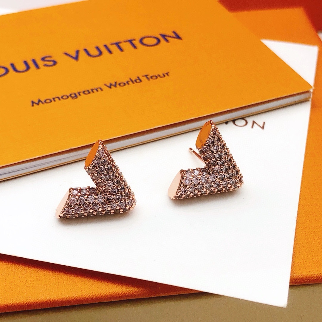 Number LED0137Latest Lv * model 🆕🆕 Rose gold V-shaped diamond inlay with c - Comprehensive 2