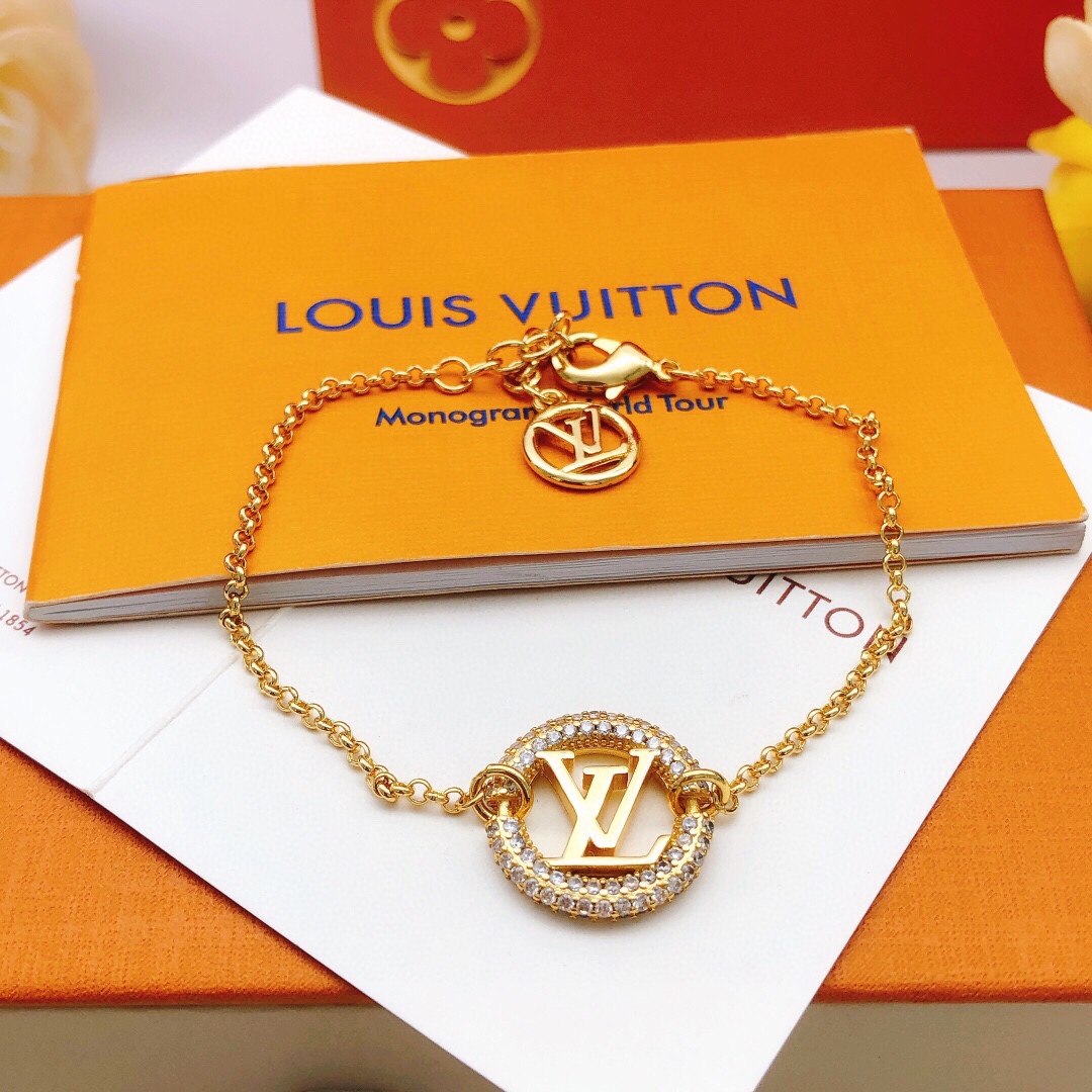 Louis Vuitton Sieraden Armbanden Geel Messing