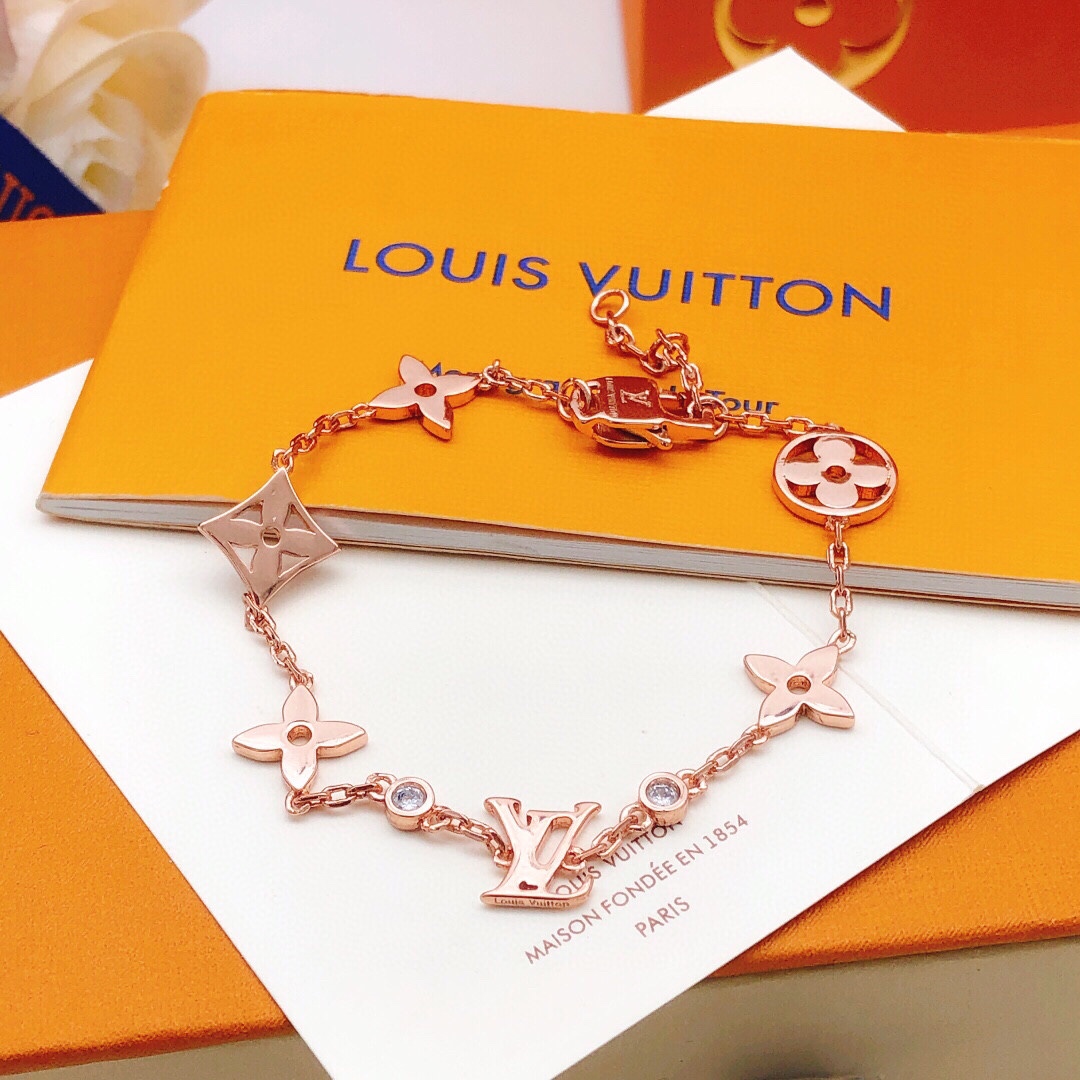 Louis Vuitton Sieraden Armbanden Goud Roos Roségoud Geel Messing