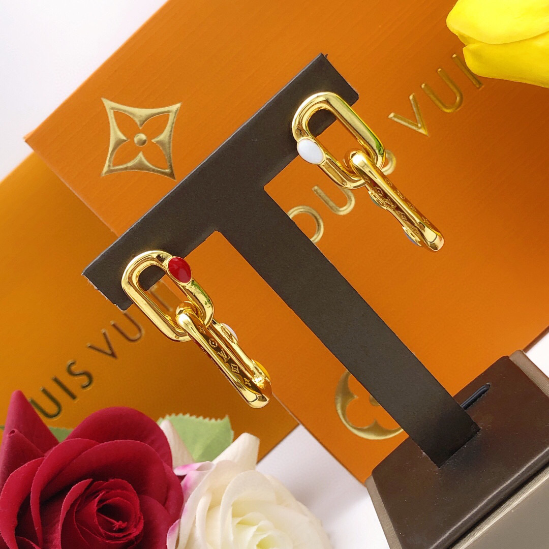 编号LED0073
 【Lv*最新款🆕🆕流苏滴油彩色】一致专柜🆕黄铜材质