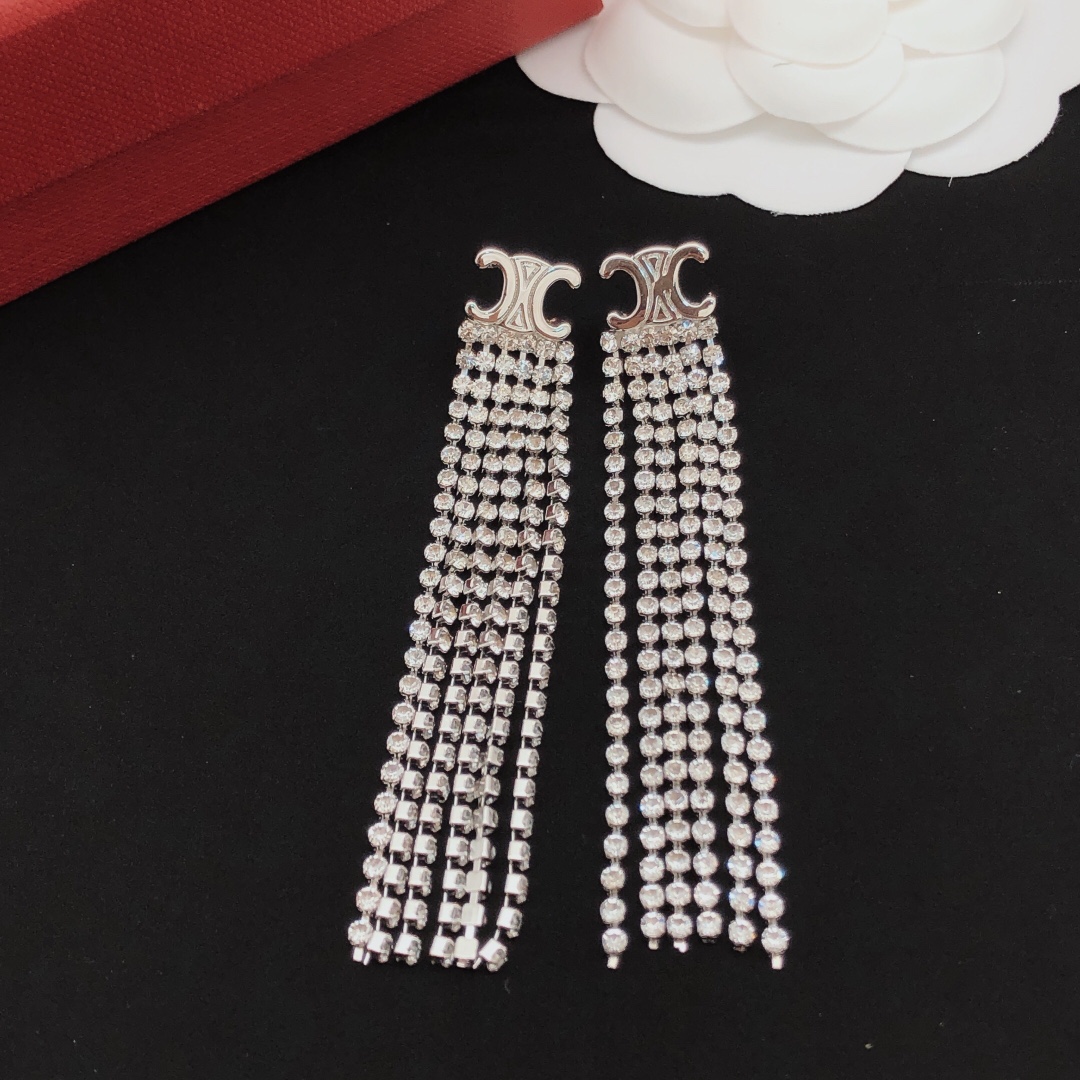 Celine Haute Couture Haute Joaillerie Fine Jewelry Earrings Necklace 5