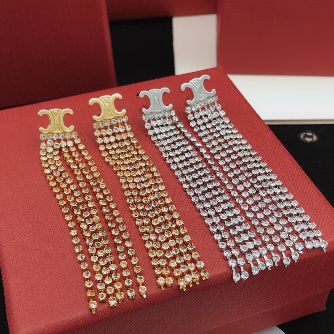 Celine Haute Couture Haute Joaillerie Fine Jewelry Earrings Necklace 6