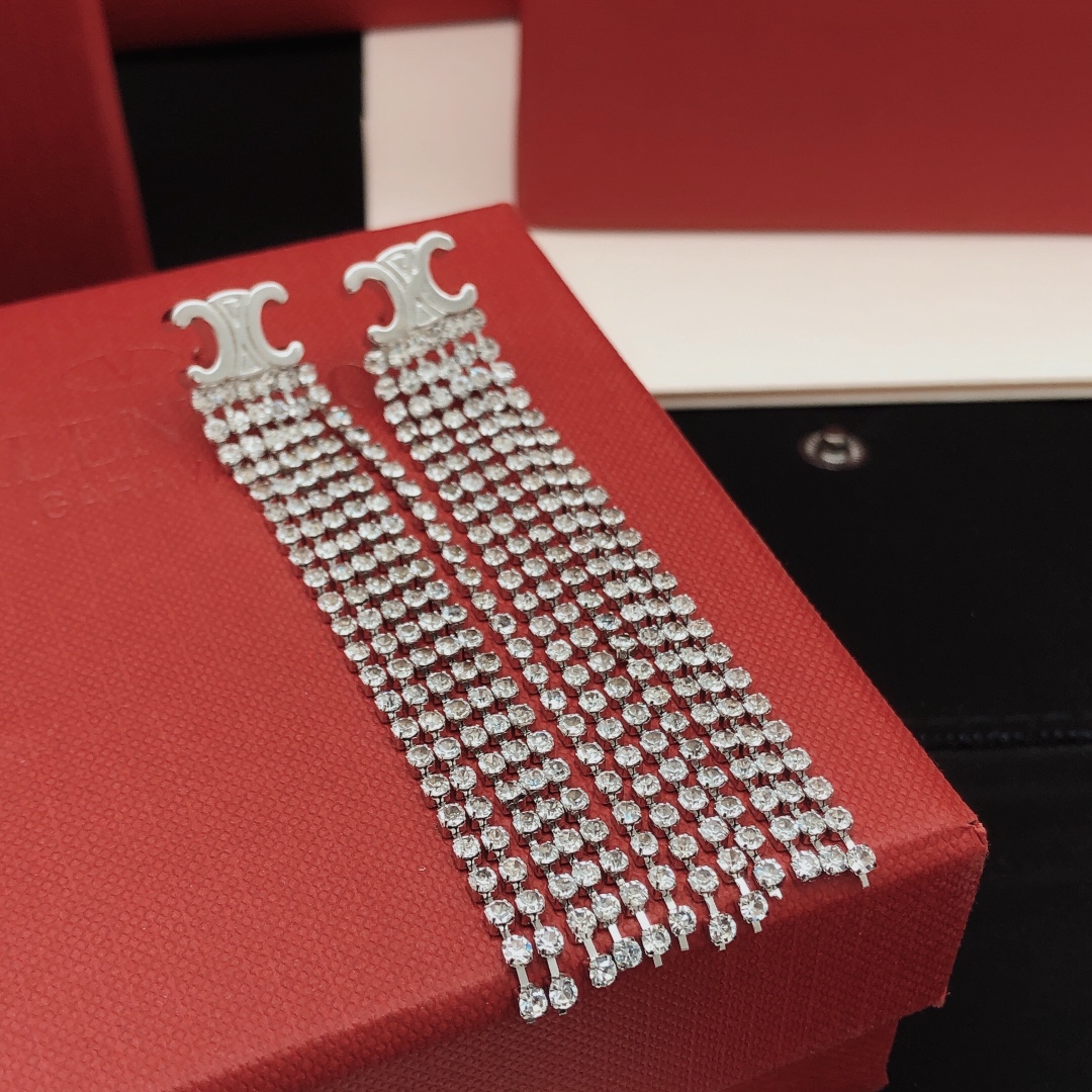Celine Haute Couture Haute Joaillerie Fine Jewelry Earrings Necklace 4