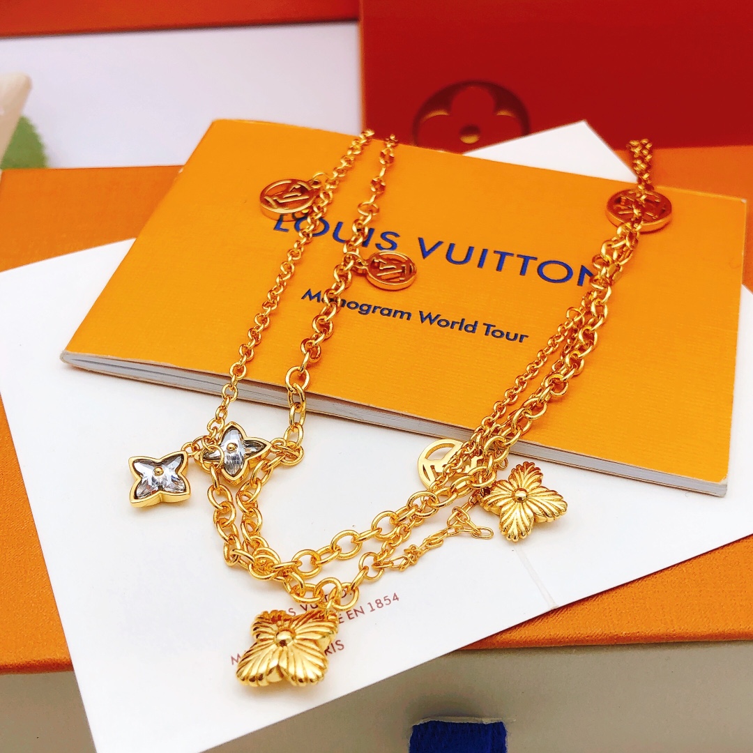 路易威登 Louis Vuitton 传世高定珠宝耳环项链戒指首饰 #65AFA85D 4