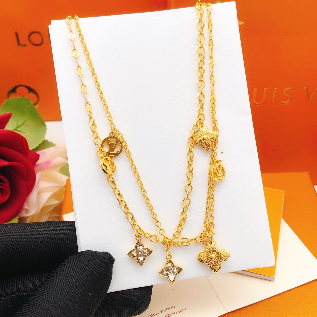 路易威登 Louis Vuitton 传世高定珠宝耳环项链戒指首饰 #65AFA85D 3