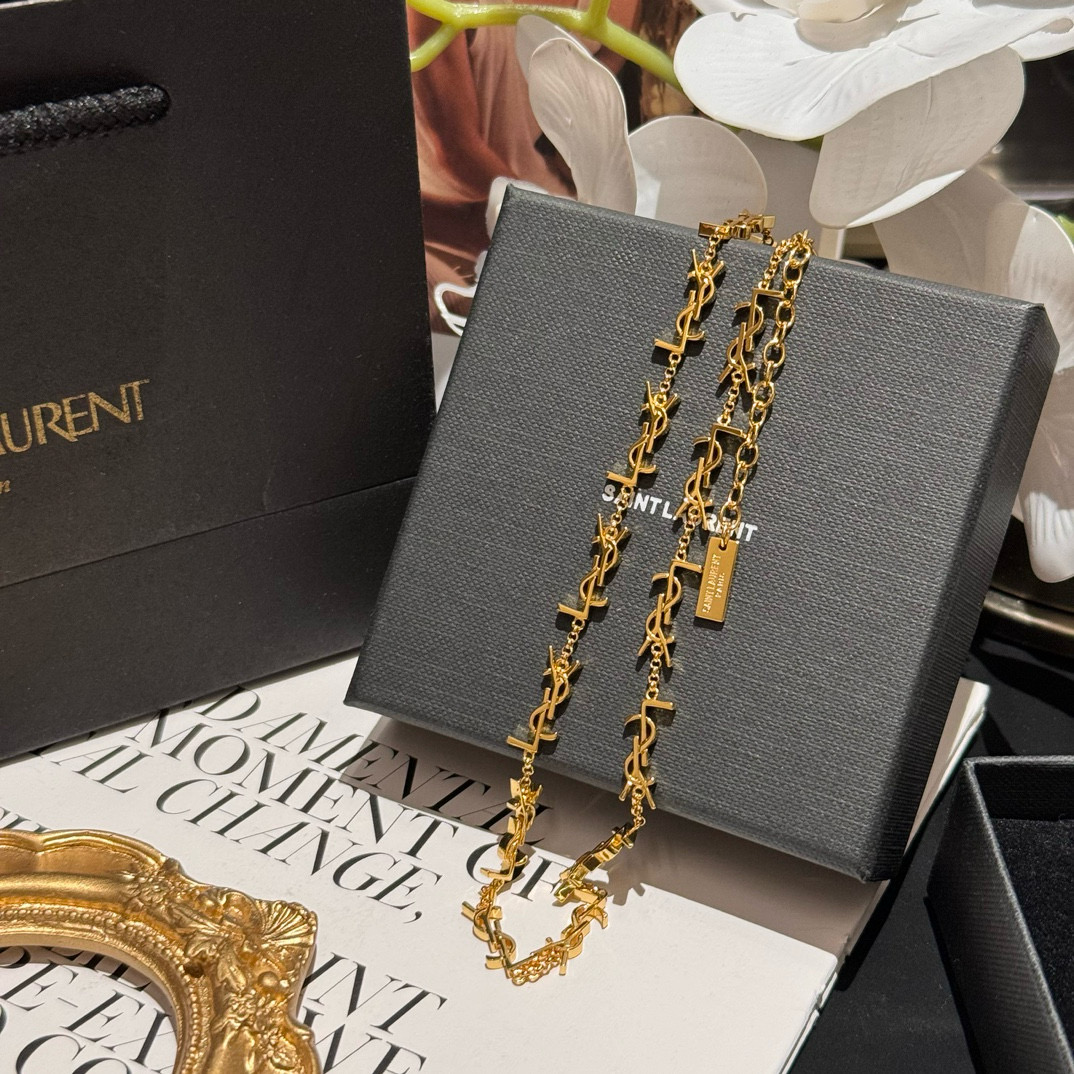 #260 YXL0010 YSL new logo necklace Fashion recognition. It’s for autumn and winter - 图片 3