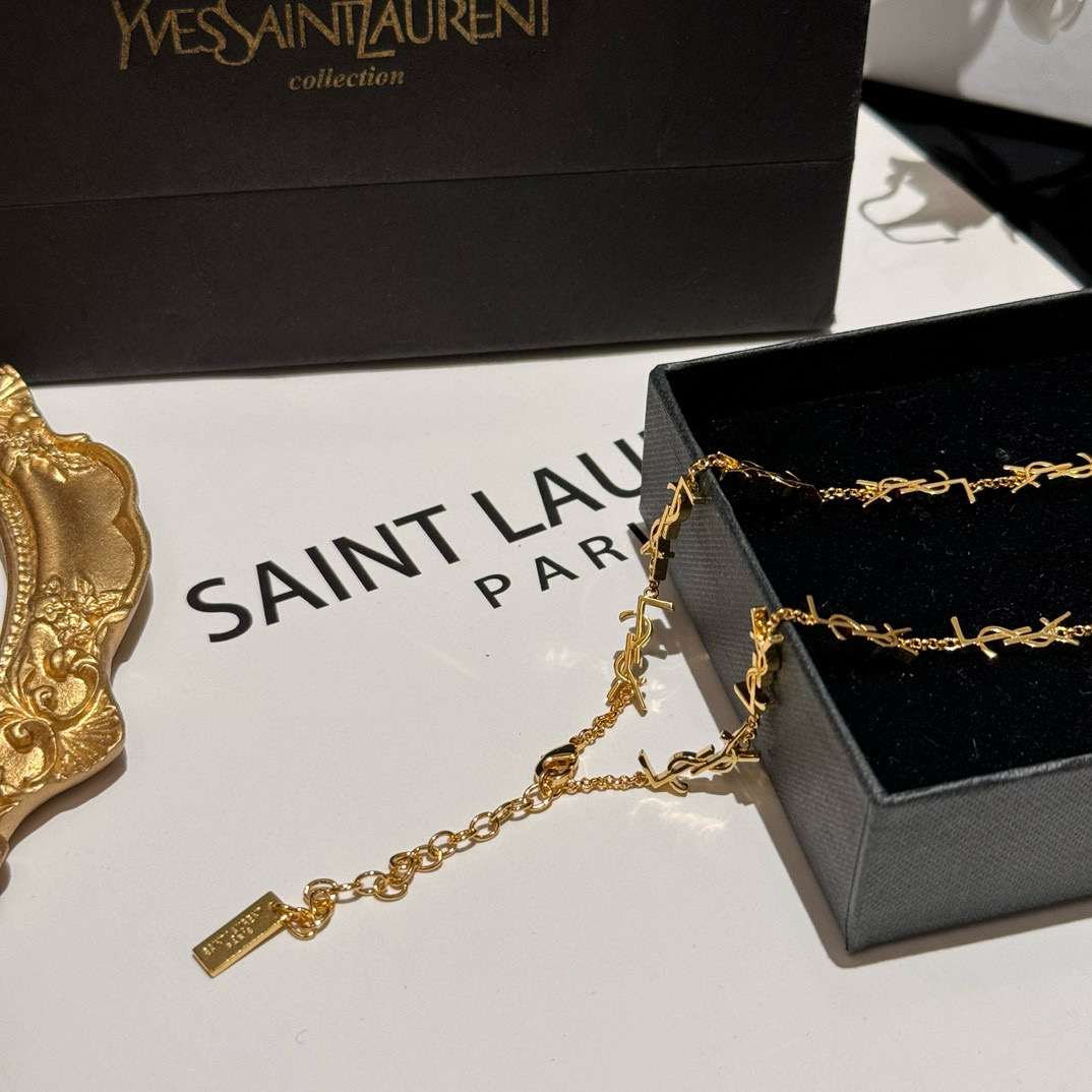 #260 YXL0010 YSL new logo necklace Fashion recognition. It’s for autumn and winter - 图片 9
