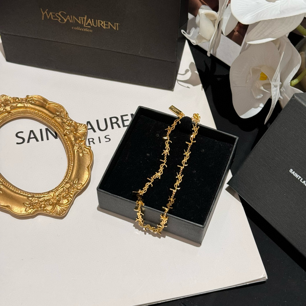 #260 YXL0010 YSL new logo necklace Fashion recognition. It’s for autumn and winter - 图片 7