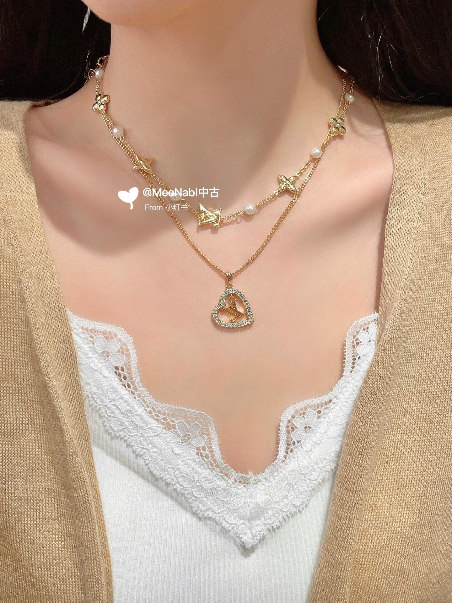 路易威登 Louis Vuitton 传世高定珠宝耳环项链戒指首饰 #E1508163 9