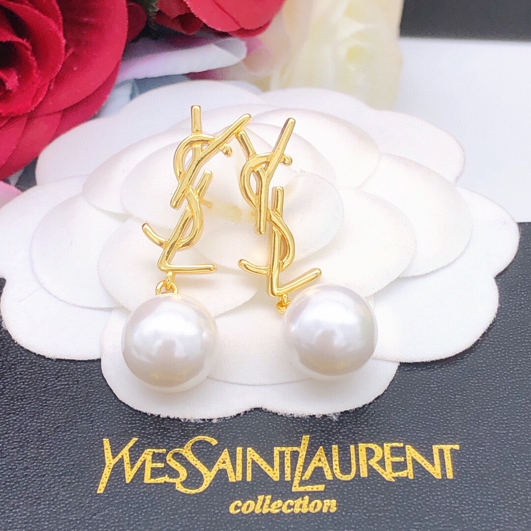 圣罗兰 Saint Laurent 传世高定珠宝耳环项链戒指首饰 #76C33A0E 6