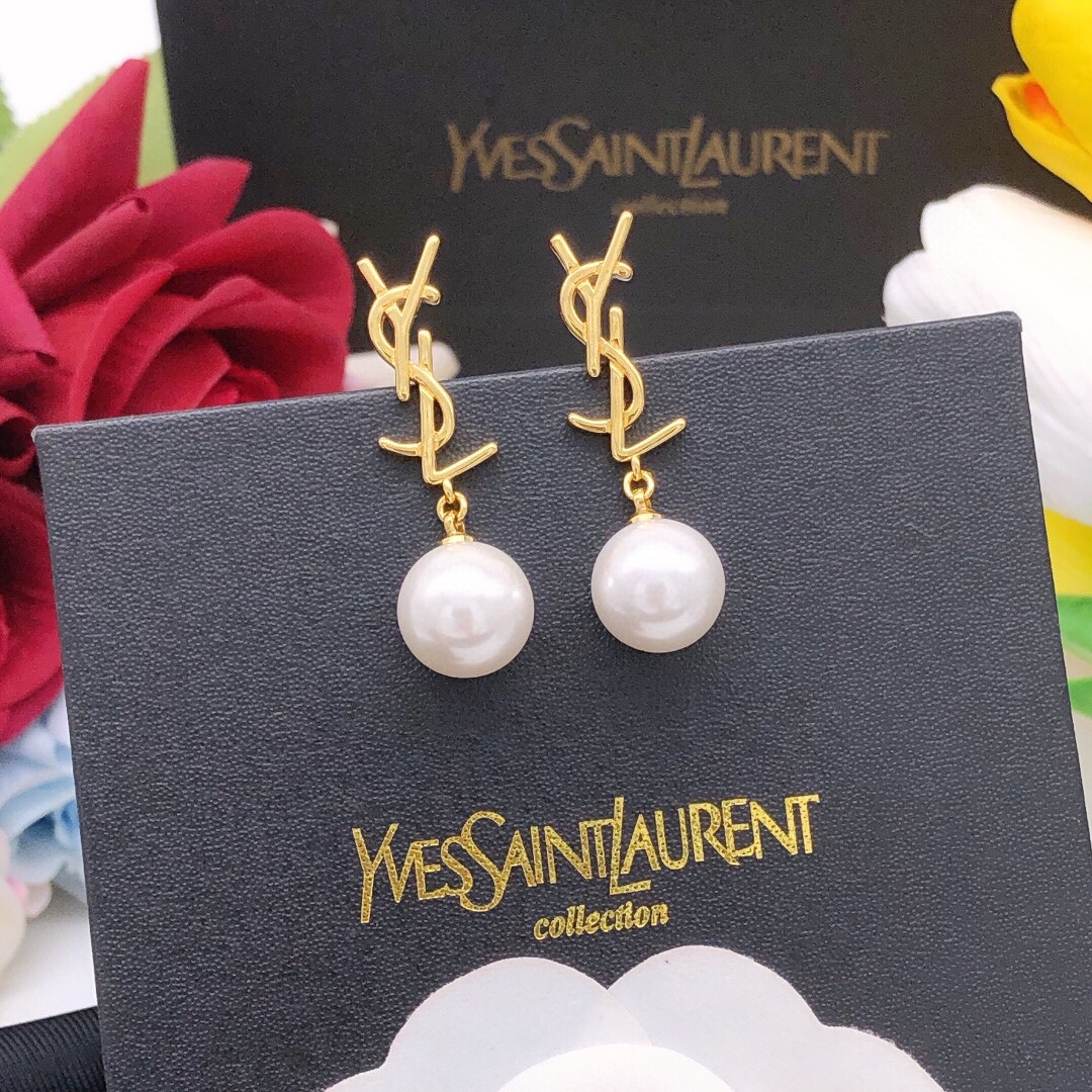 圣罗兰 Saint Laurent 传世高定珠宝耳环项链戒指首饰 #76C33A0E 7
