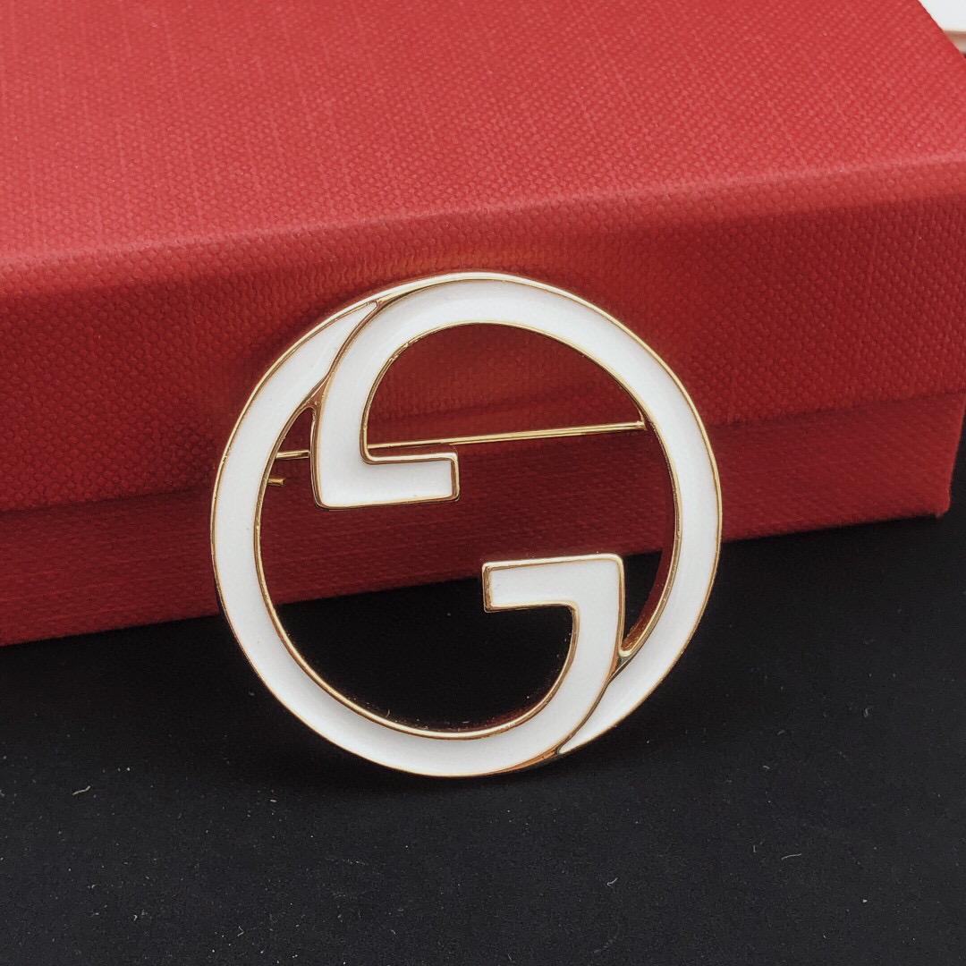 编号GXZ0028 金色【gucc*最新款🆕🆕圆形滴油白色】一致专柜🆕黄铜材质