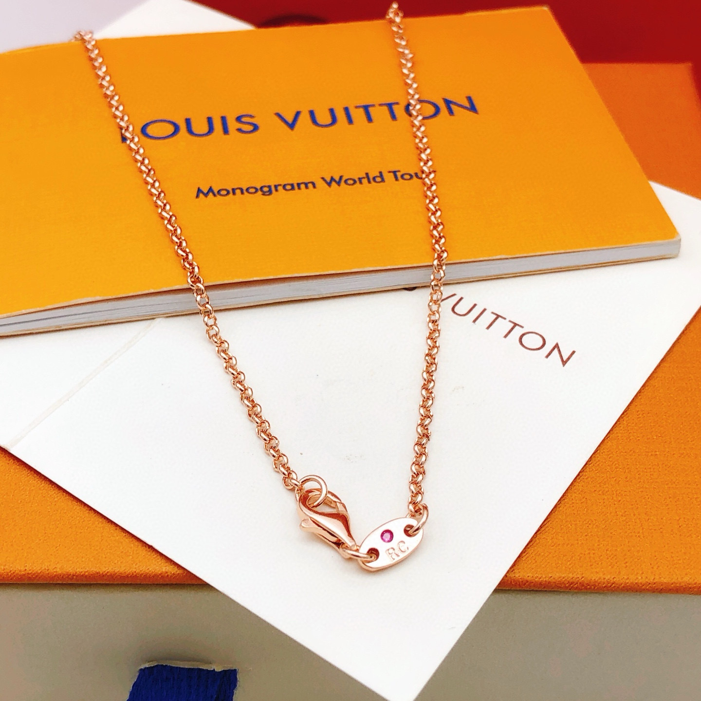 路易威登 Louis Vuitton 传世高定珠宝耳环项链戒指首饰 #9A7641B1 5