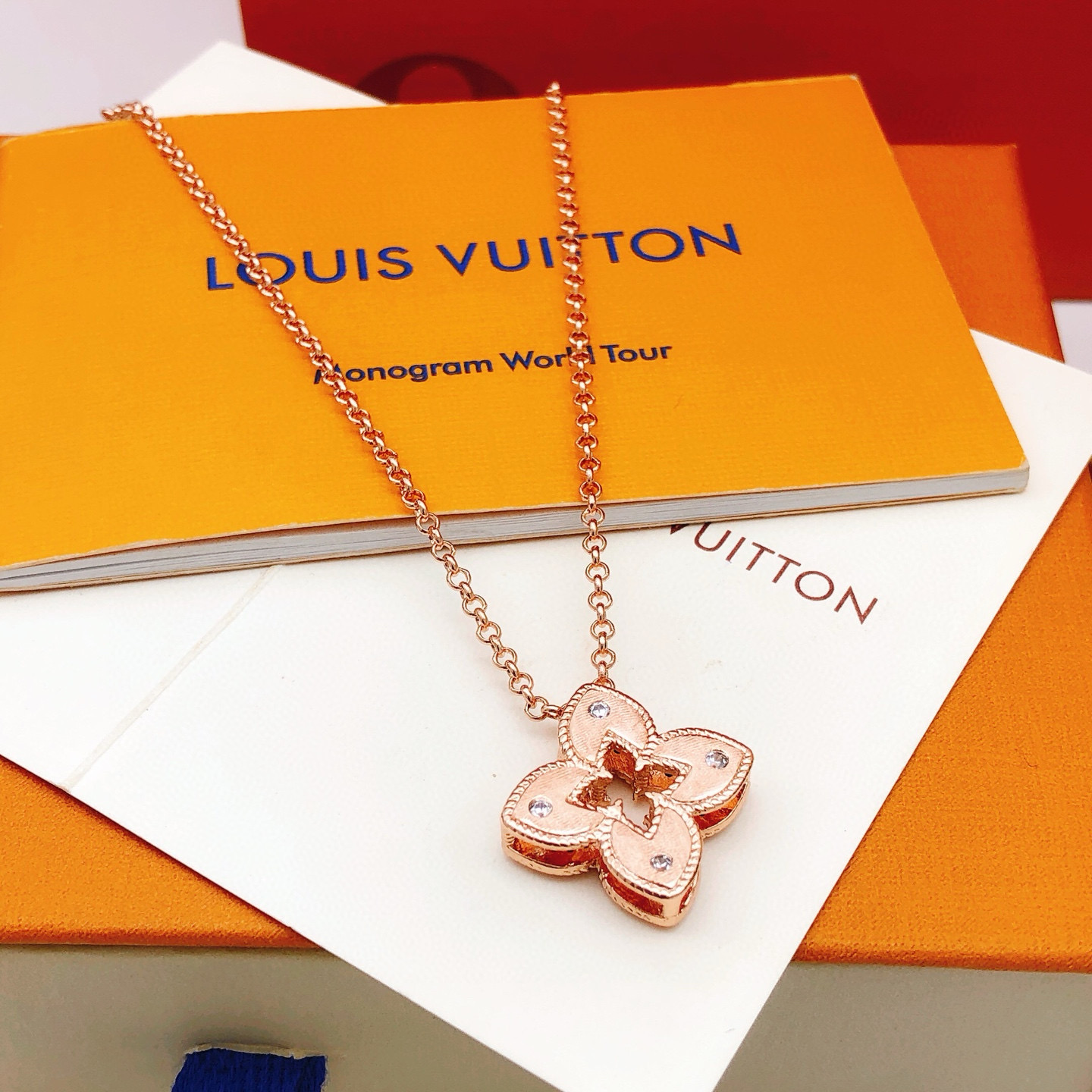 路易威登 Louis Vuitton 传世高定珠宝耳环项链戒指首饰 #9A7641B1 3