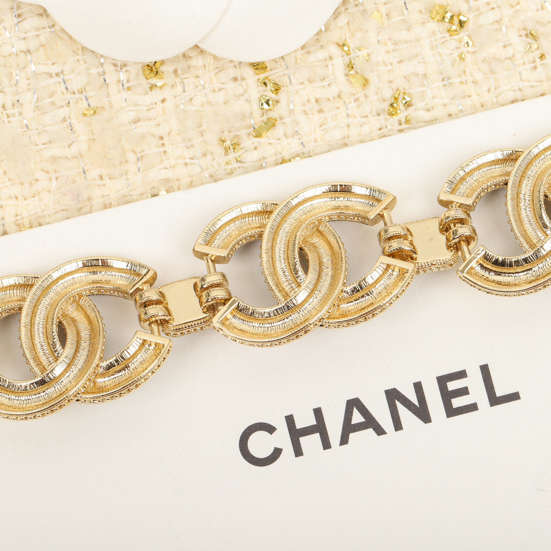Ch@nel Handmade Workshop Double layer Double C Necklace "is very heavy - Jewelry 4