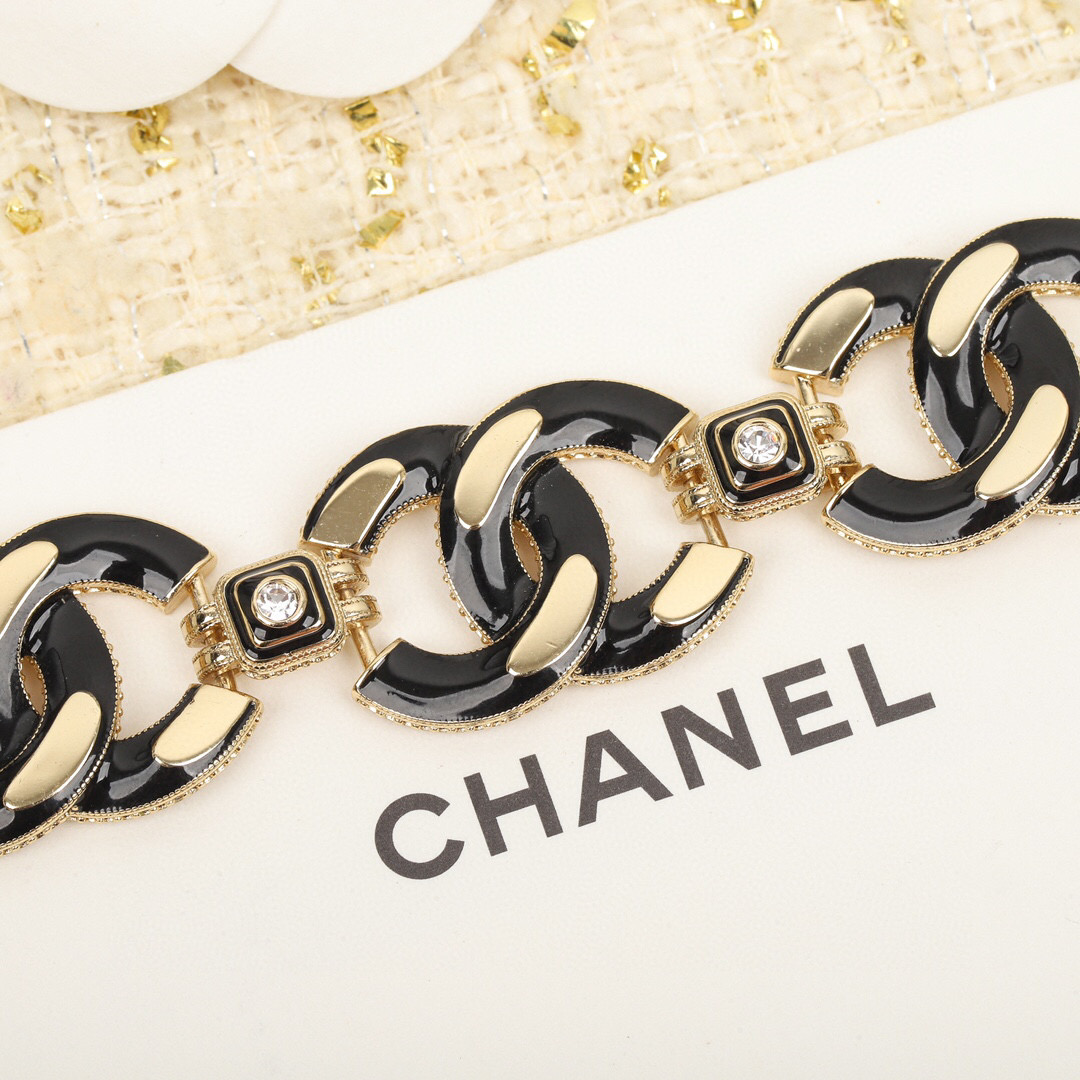 Ch@nel Handmade Workshop Double layer Double C Necklace "is very heavy - Jewelry 3