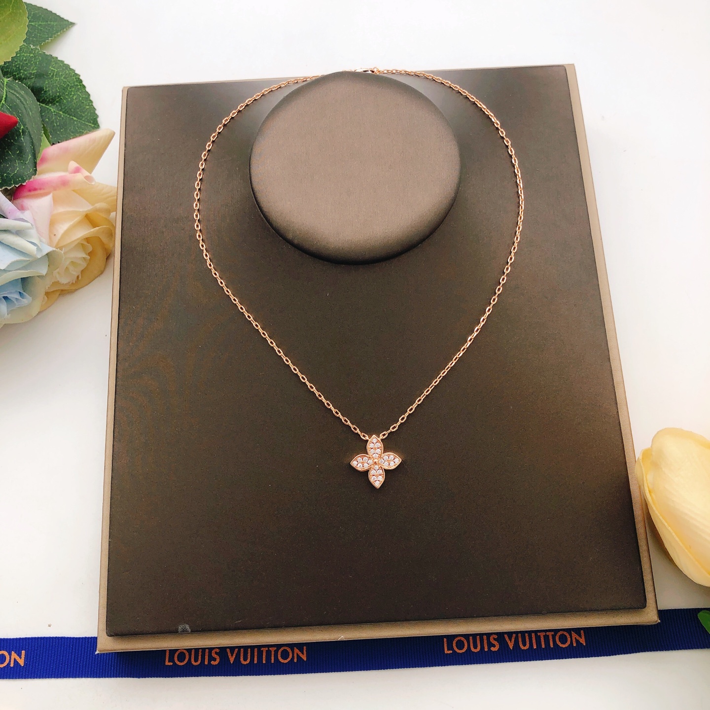 Number LXL0344Latest Lv * model 🆕🆕 Rose gold diamond shape 💠 Lao Hua ne - Jewelry 8
