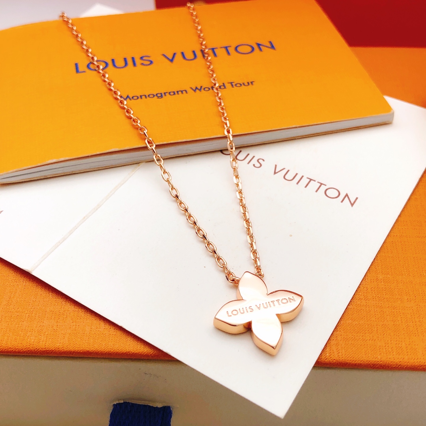Number LXL0344Latest Lv * model 🆕🆕 Rose gold diamond shape 💠 Lao Hua ne - Jewelry 5