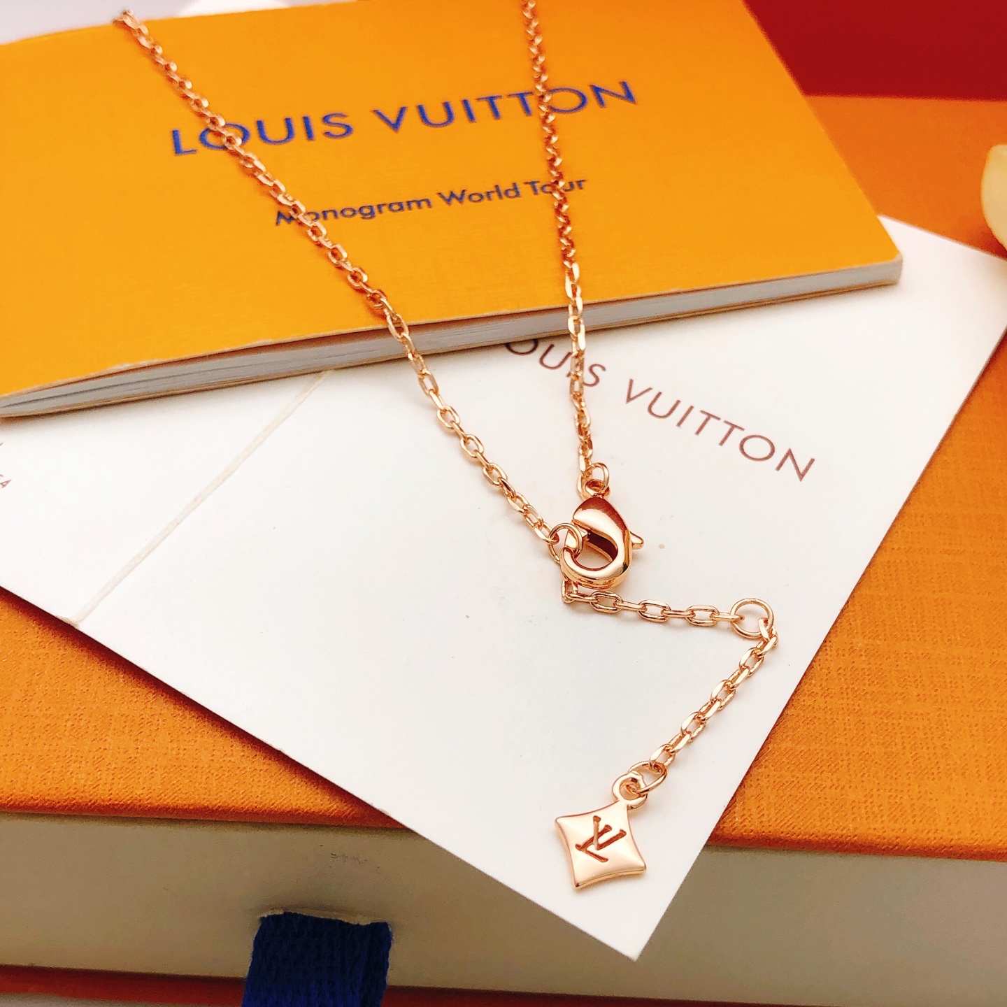 Number LXL0344Latest Lv * model 🆕🆕 Rose gold diamond shape 💠 Lao Hua ne - Jewelry 6