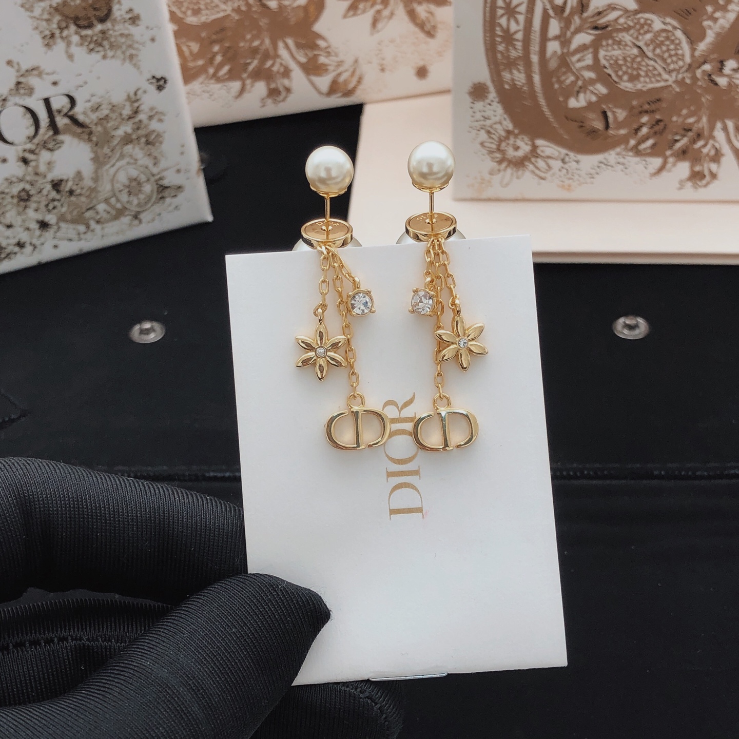 Number DED0539The latest version of Dio 🆕🆕 Tassel earrings made of c - Comprehensive 3