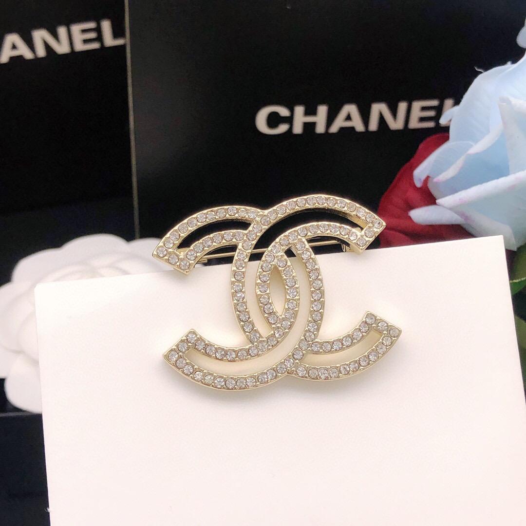 Number XXZ0009Finally arrived Chanel Chanel high-end double-C brooch - Jewelry 4