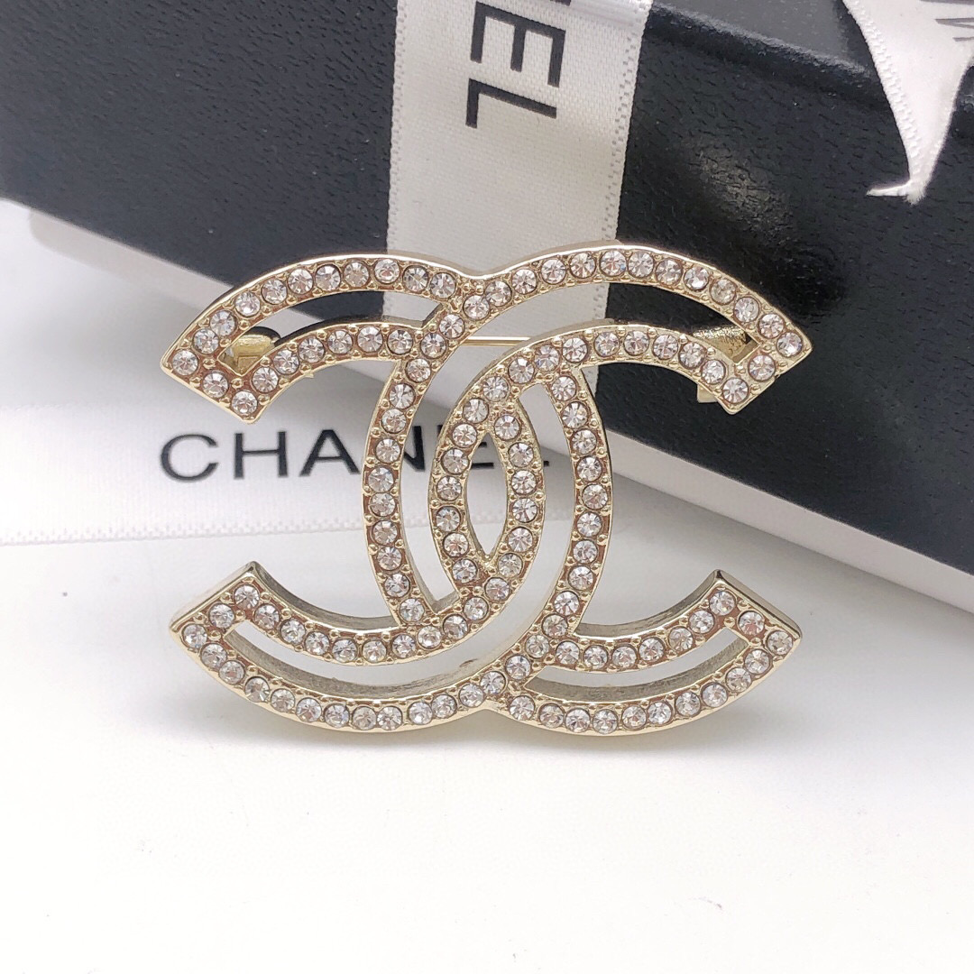 Number XXZ0009Finally arrived Chanel Chanel high-end double-C brooch - Jewelry 6