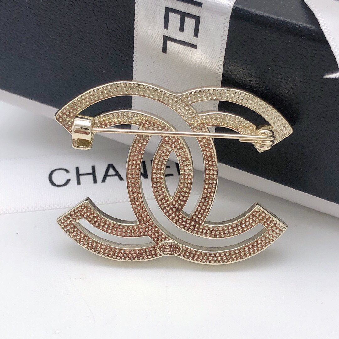 Number XXZ0009Finally arrived Chanel Chanel high-end double-C brooch - Jewelry 7