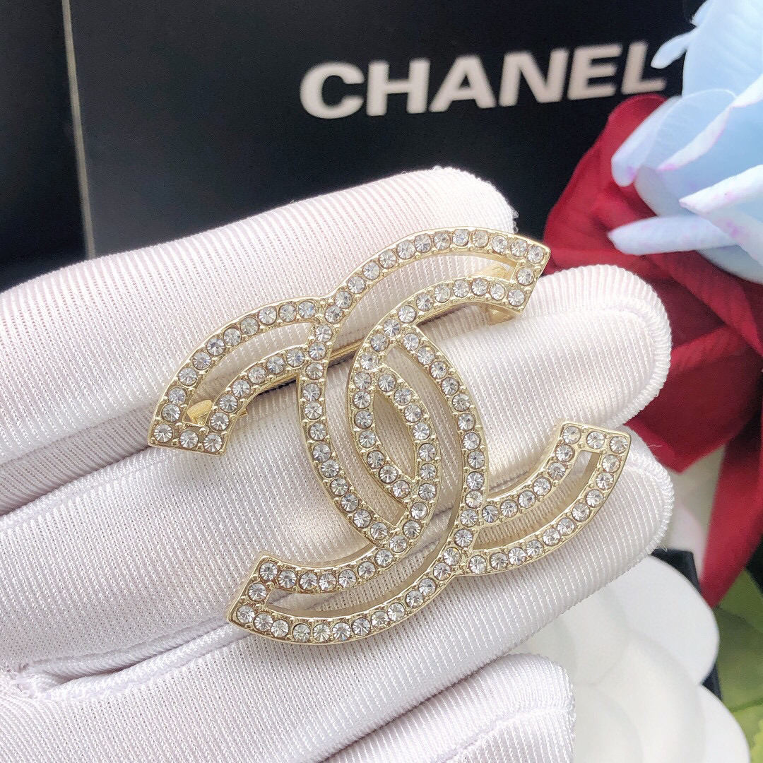 Number XXZ0009Finally arrived Chanel Chanel high-end double-C brooch - Jewelry 3