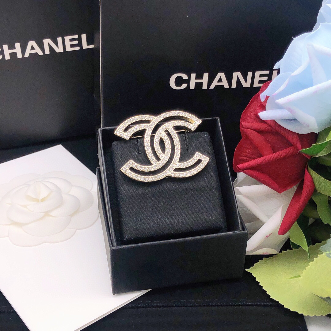 Number XXZ0009Finally arrived Chanel Chanel high-end double-C brooch - Jewelry 5