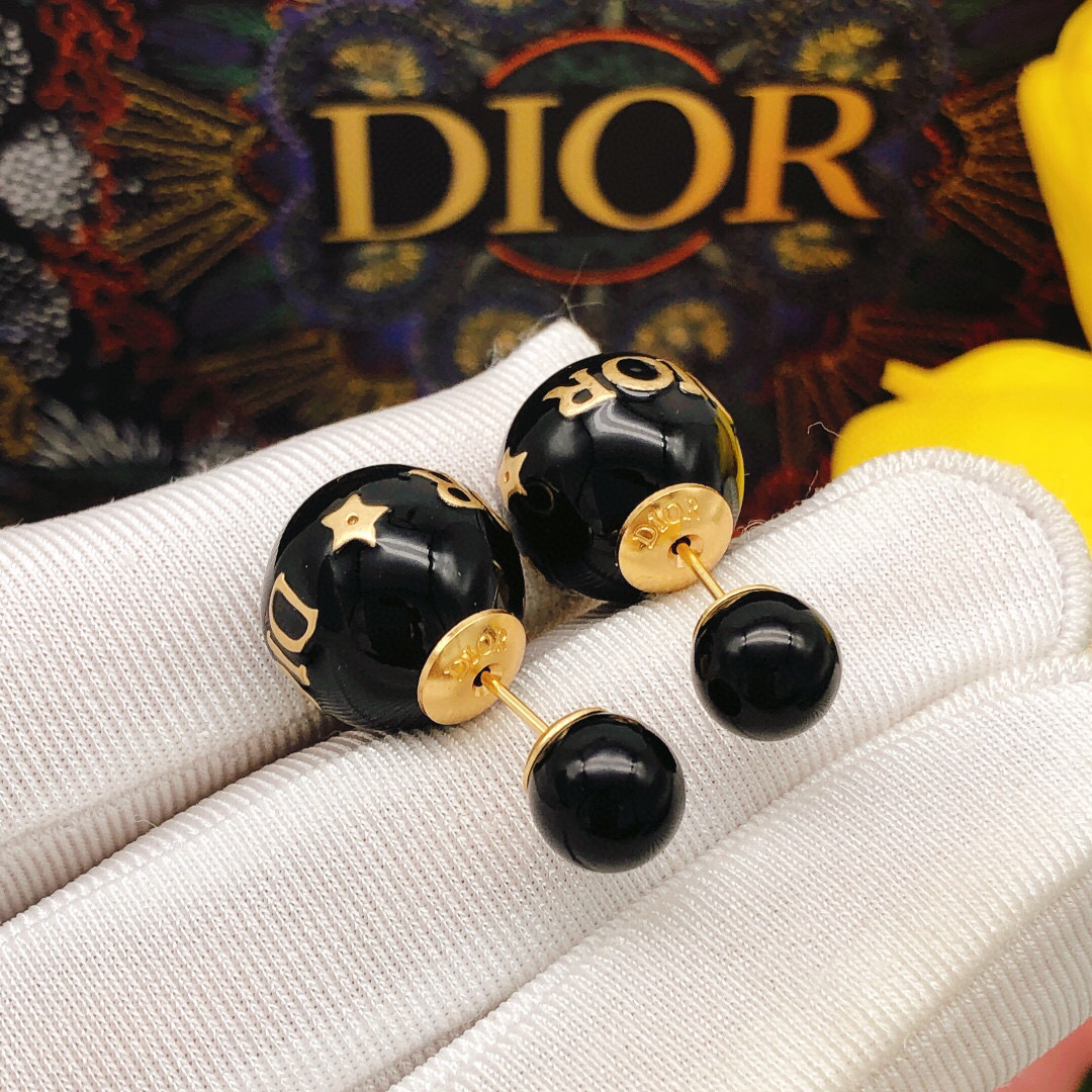 Dior 迪奥大小珍珠黑色
