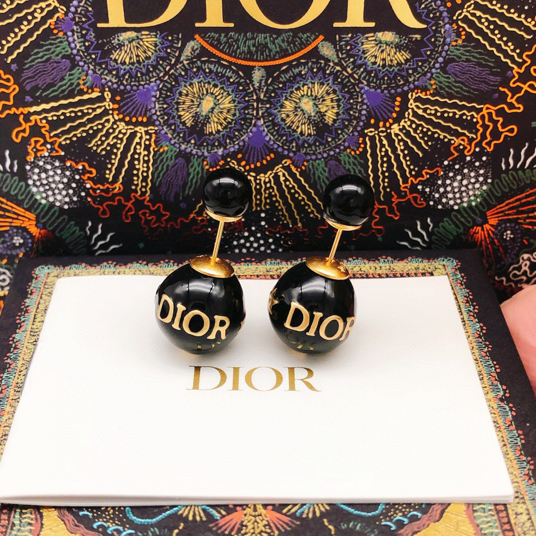 Dior 迪奥大小珍珠黑色