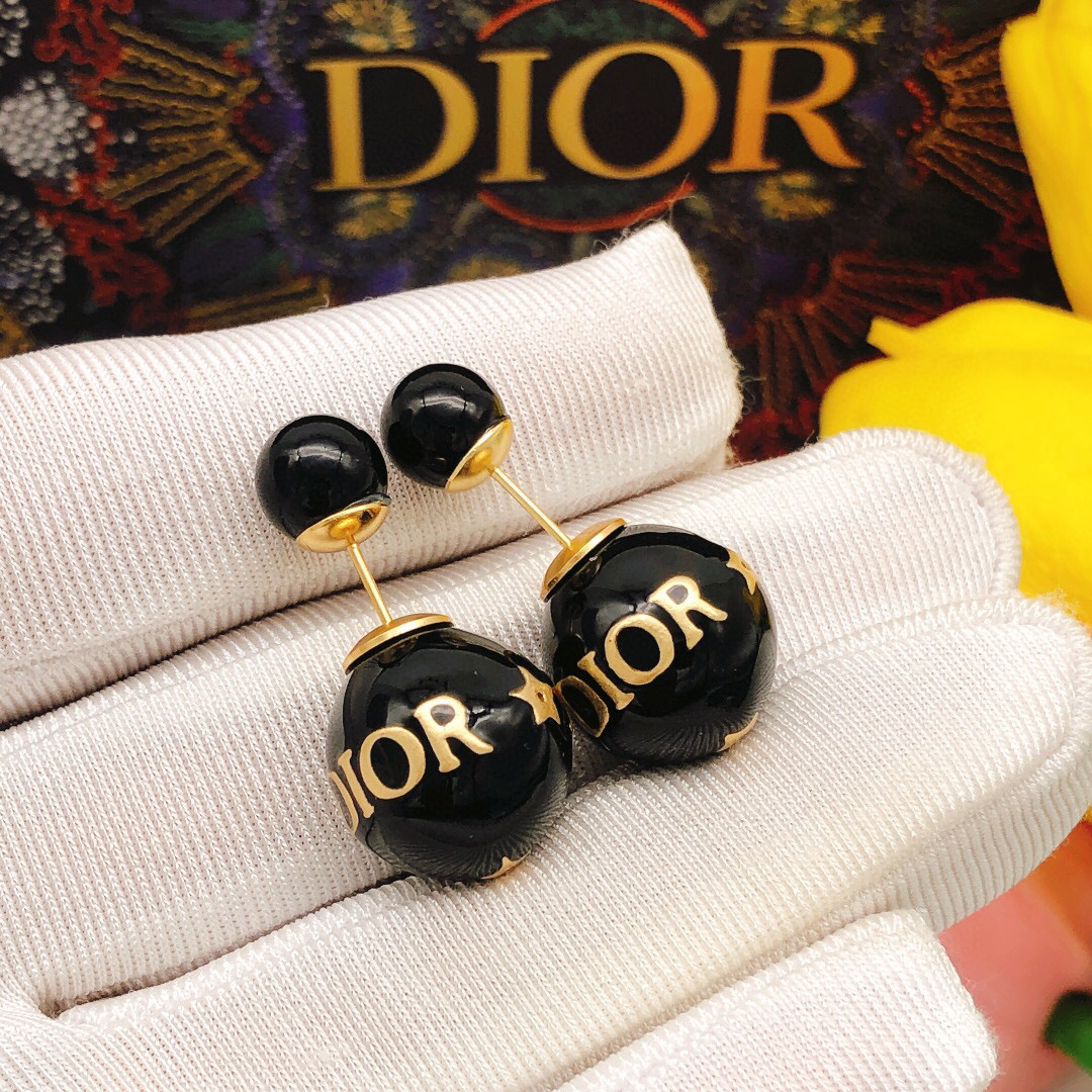 Dior 迪奥大小珍珠黑色