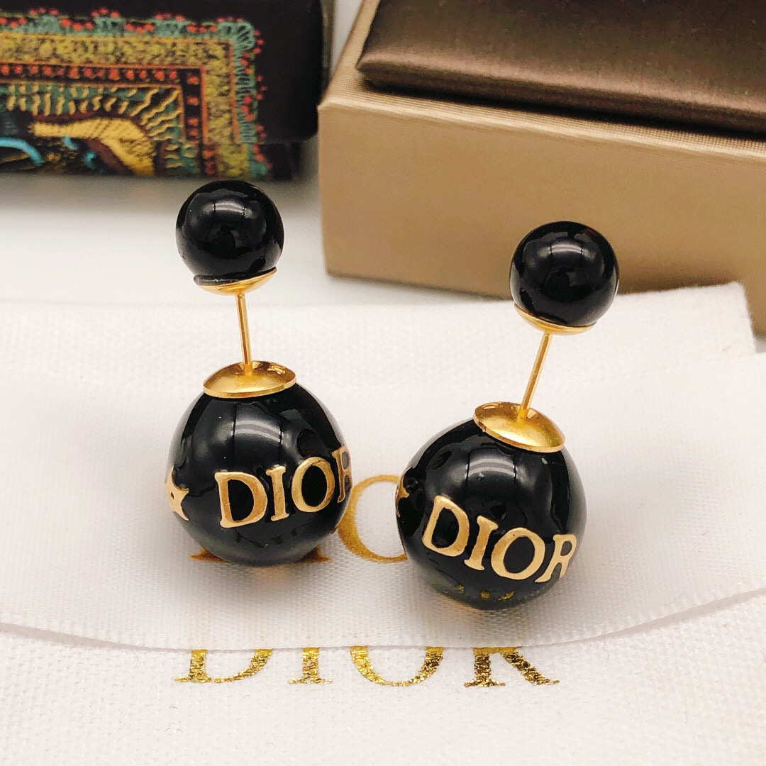 Dior 迪奥大小珍珠黑色