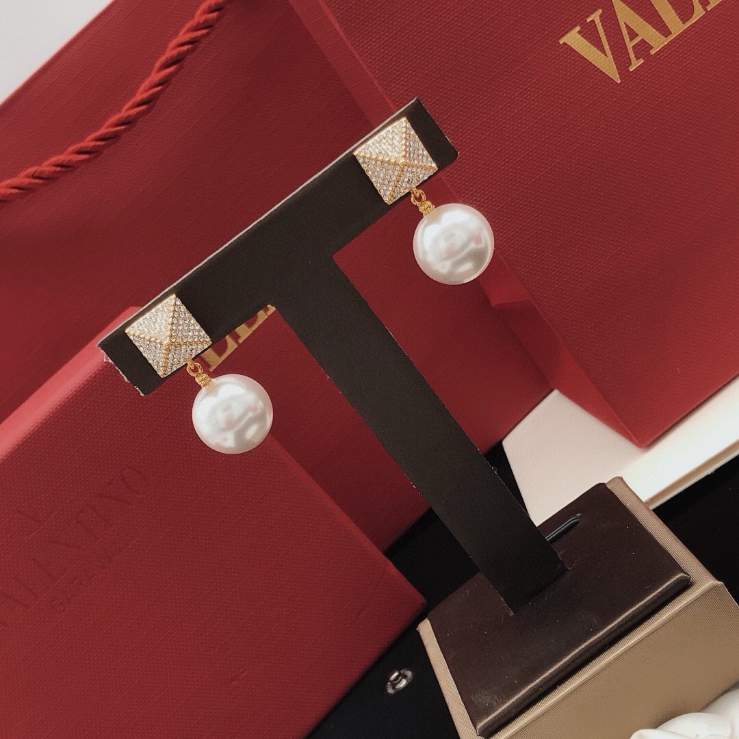 华伦天奴 Valentino 传世高定珠宝耳环项链戒指首饰 #309D2FB8 5